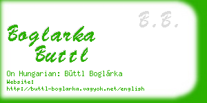 boglarka buttl business card