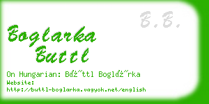 boglarka buttl business card